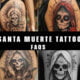 associated with the Santa Muerte tattoo