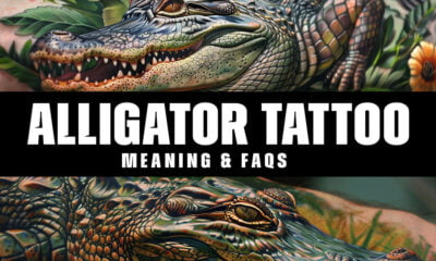 What is the symbolism behind the alligator tattoo design?