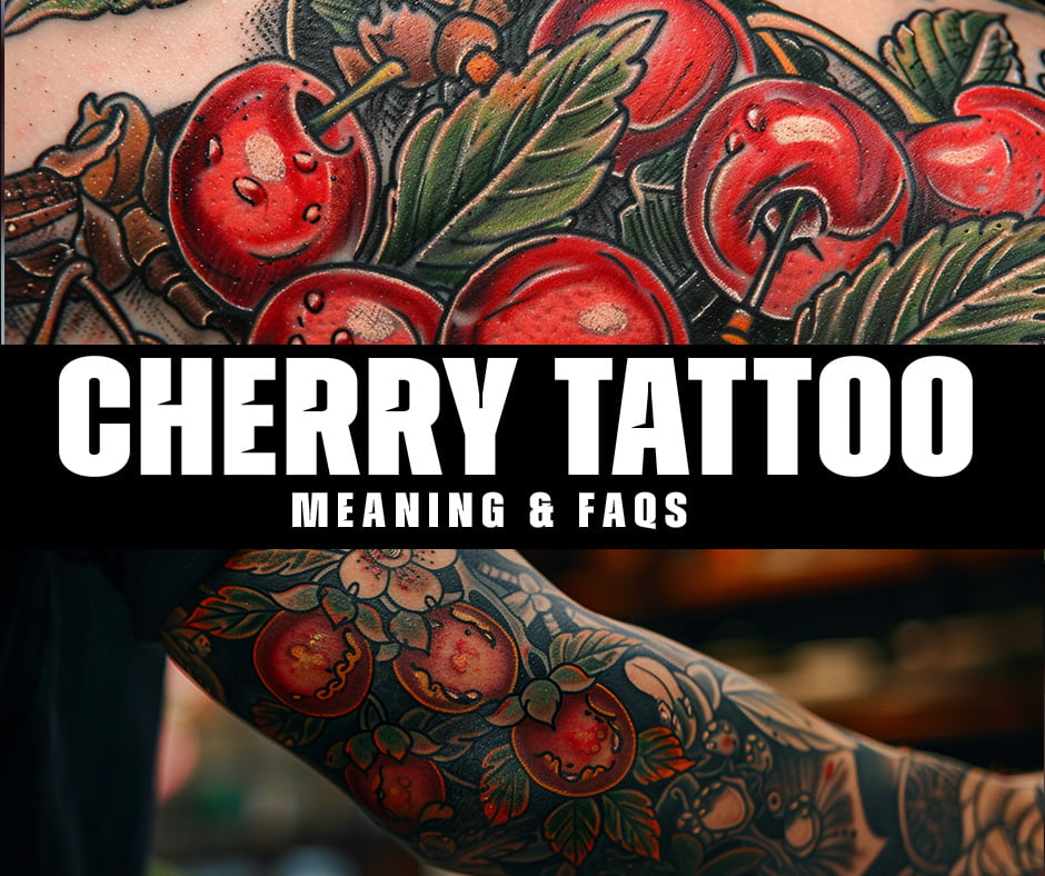 What is the symbolic meaning behind a cherry tattoo?