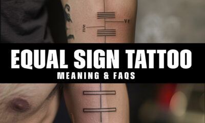 What is the significance and symbolism behind the equal sign tattoo?