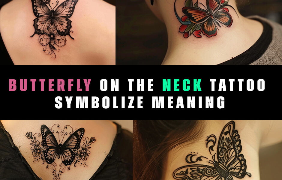 butterfly on the neck tattoo symbolize