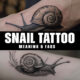 What is the symbolic meaning behind a snail tattoo?