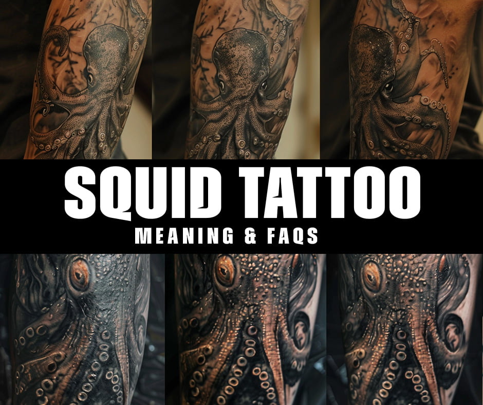 What is the symbolic meaning behind a squid tattoo?