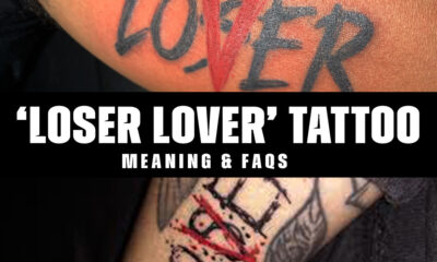 What is the meaning behind the 'loser lover' tattoo?