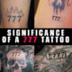 significance of a 777 tattoo