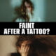 faint after tattoo