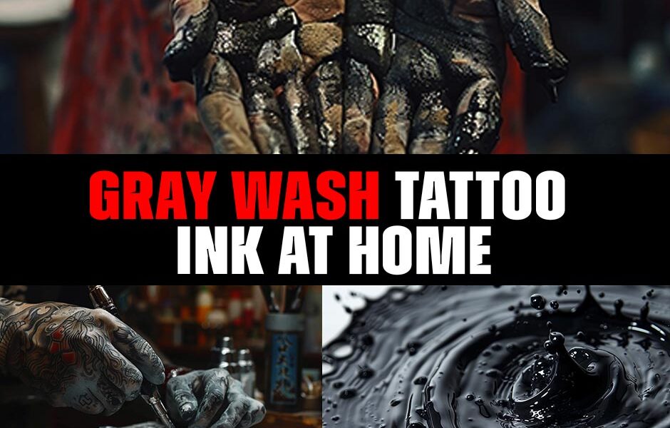 How can you create your own gray wash tattoo ink at home?