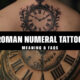 roman numeral tattoo