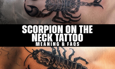 scorpion on the neck tattoo