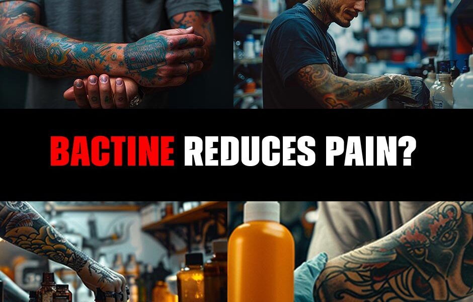 Can Bactine effectively reduce pain and promote healing in tattoos?