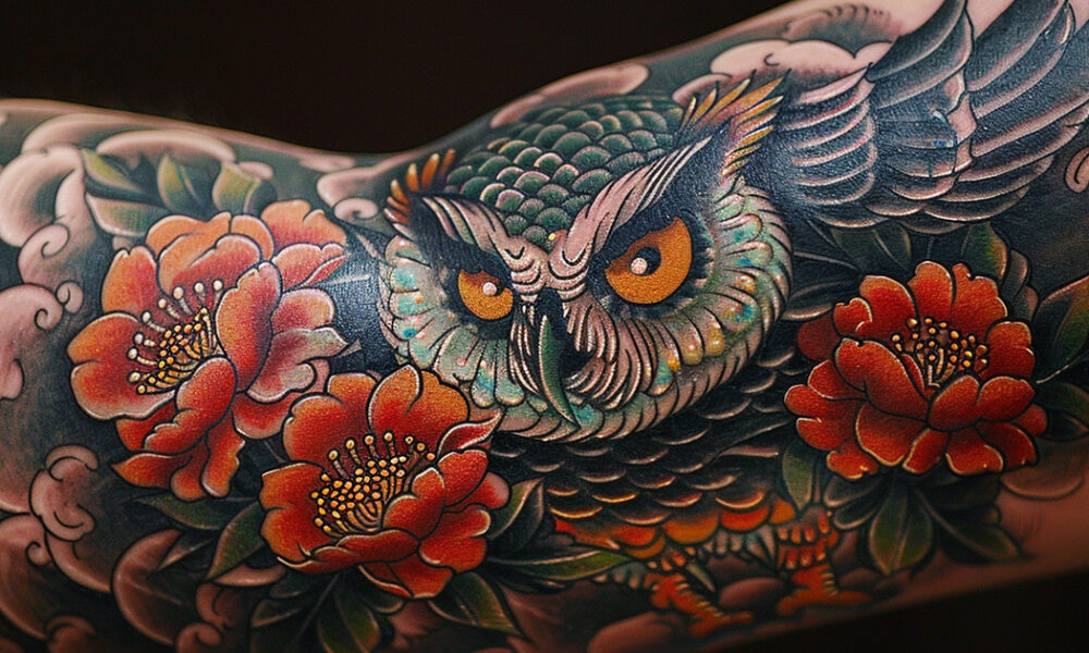 Japanese Owl Tattoos