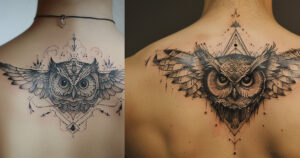 Tribal and Traditional Owl Tattoos