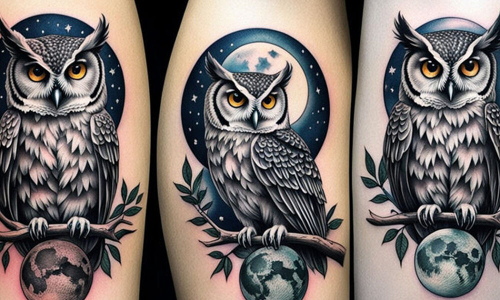 moon Owl Tattoos