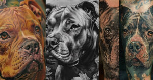 pitbull dog tattoo