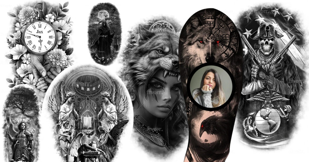 Top 5 Freelancer Realism Custom Tattoo Design Artists