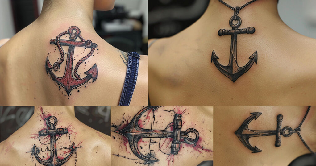 Nautical Themed Anchor Tattoo