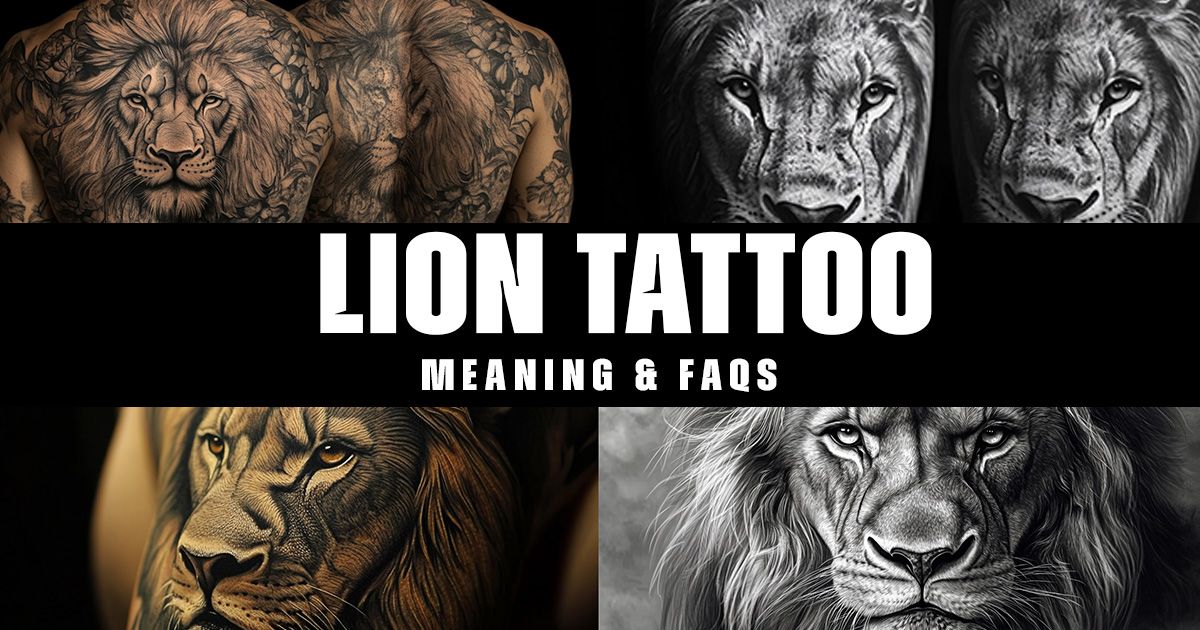 lion tattoo meaning and faqs www.Tatwisdom.com