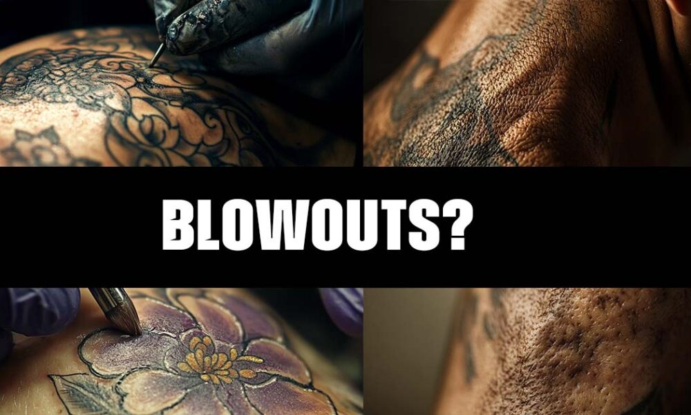 Why do tattoos sometimes result in blowouts?